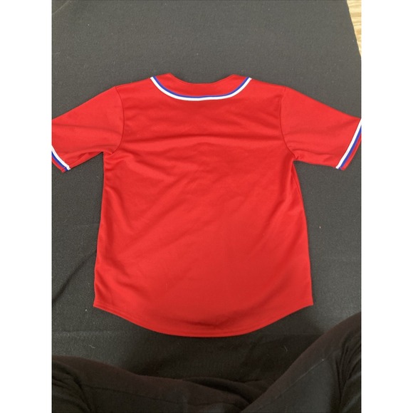 Genuine Merchandise Kid Team Athletics L 10/12 Philadelphia Phillies Red Jersey - Picture 9 of 9